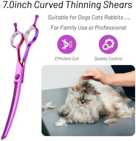 Professional 7" VG10 Curved Thinning Shears - Image 2