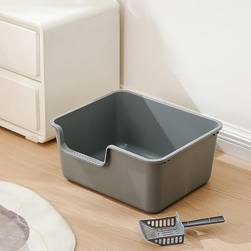 Extra Large Cat Litter Box – High-Sided Plastic Litter Box - Image 2