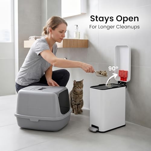 iTouchless 3 Gallon Cat Litter Waste Bin - Image 6