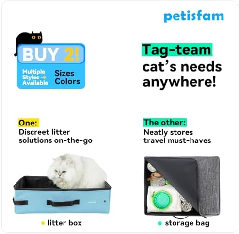Portable Travel Cat Litter Box for Medium Cats and Kitty - Image 5