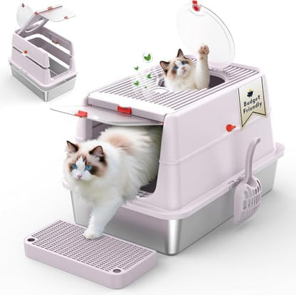 Stainless Steel Cat Litter Box by Labeta