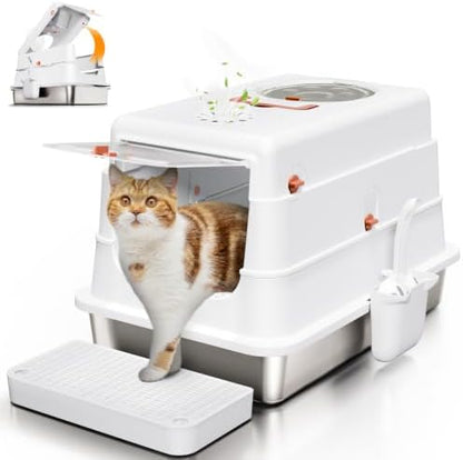 Stainless Steel Cat Litter Box by Eosarcu