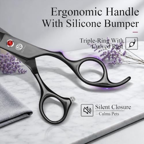 Purple Dragon Dog Grooming Scissors Set - Image 3