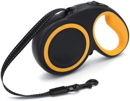 10-16FT, Highly Reflective Retractable Dog Leash by Quppa