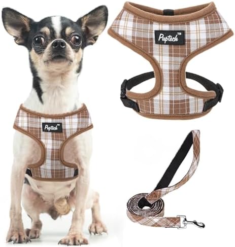 PUPTECK Small Dog Harness and Leash Set No Pull by PUPTECK