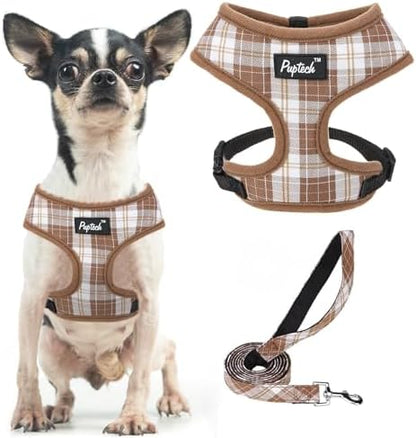 PUPTECK Small Dog Harness and Leash Set No Pull by PUPTECK