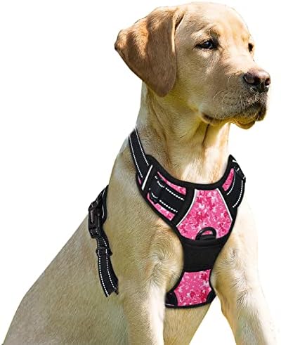 BARKBAY Dog Harness No Pull for Medium Sized Dog Front Back Clips, Dog Vest by BARKBAY