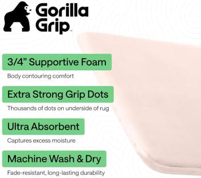 GORILLA GRIP® Memory Foam Bath Rug - Image 2