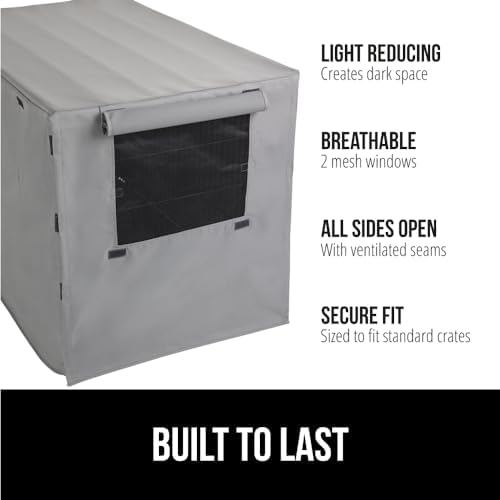 GORILLA GRIP Dog Crate Covers, Wire Kennel Topper, 24 in - Image 2