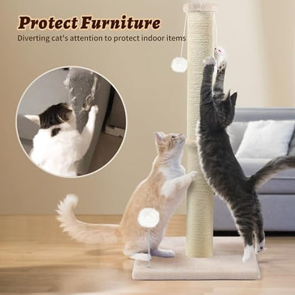 36 Inch Tall Cat Sisal Scratching Post - Image 5