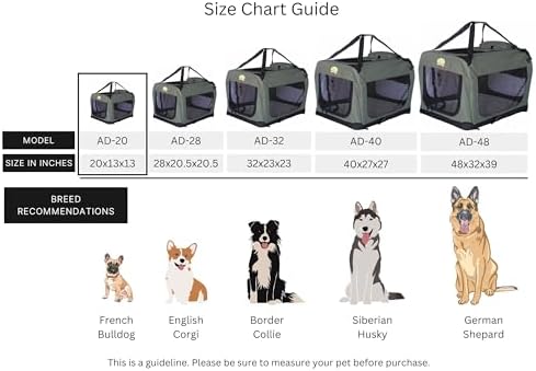 Go Pet Club 20" Soft Collapsible Dog Crate - Image 6