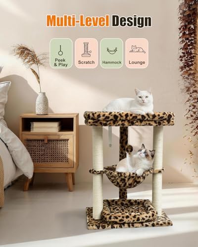SYANDLVY Leopard Print Small Cat Tree - Image 5