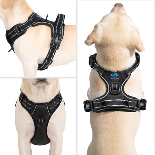 PHOEPET No Pull Dog Harnesses for Small Puppies Reflective Adjustable - Image 2