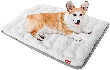 Dog Bed Crate Mat, Soft Plush Dog Bed Pad by Moonsea