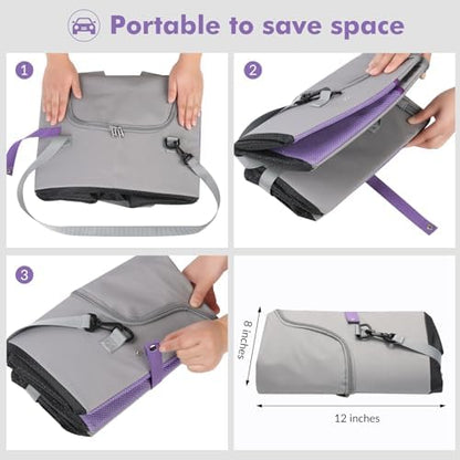 pidipiti Portable Leakproof Tall-Side cat Litter Box, - Image 5