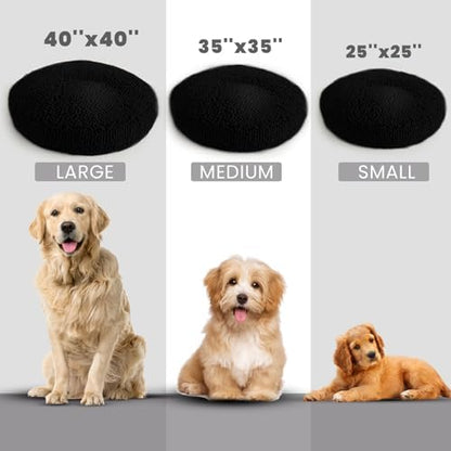 Muddy Mat®Cloud K-9 Bed for Dogs & Cats, Soft & Relaxing Donut Dog Bed - Image 5