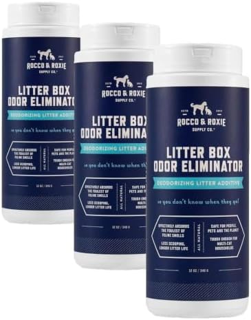 Rocco & Roxie Litter Box Odor Eliminator, Best Natural Urine Deodorizer by RoccoRoxieSupplyCo