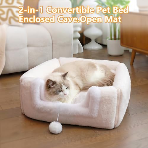 Cat Bed for Indoor Cats，Foldable cat cave，Anti-Slip & Water-Resistant - Image 4