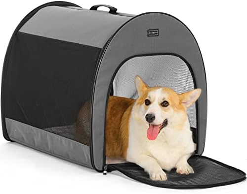 PETSFIT Soft Dog Crate, Dog Travel Crate by Petsfit