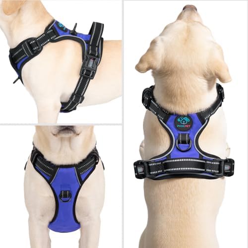 PHOEPET No Pull Dog Harnesses for Small Puppies Reflective Adjustable - Image 2