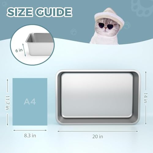 WENBOKMIN Stainless Steel Cat Litter Box - Image 2