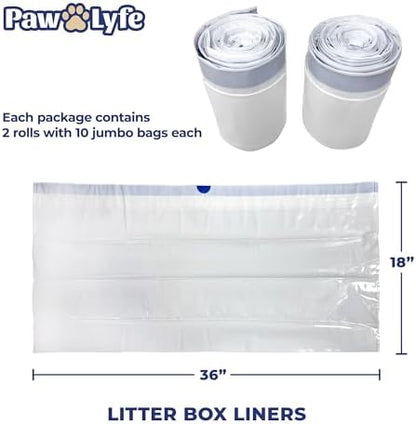 PawLyfe Jumbo Cat Litter Box Liners - Image 4