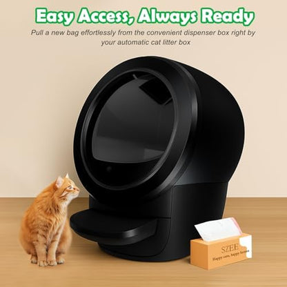 SZEE 60 Count Automatic Cat Litter Box Bags Fit - Image 7