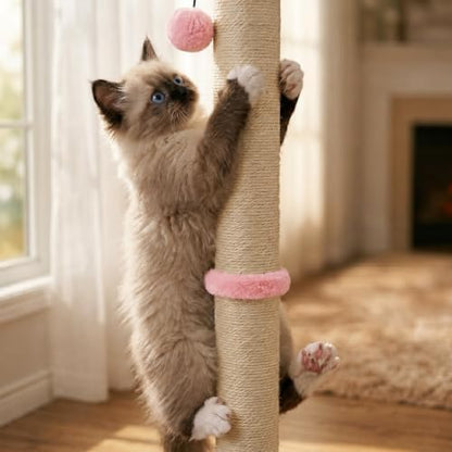 Dimaka Tall Cat Scratching Post, Claw Scratcher - Image 6