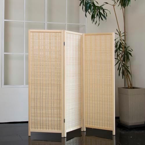3 Panel Short Room Divider – 3.9 ft Tall Double-Side Folding Privacy Screen - Image 3