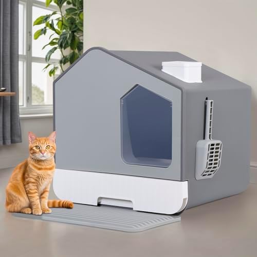 Nouva Large Enclosed Cat Litter Box - Image 5