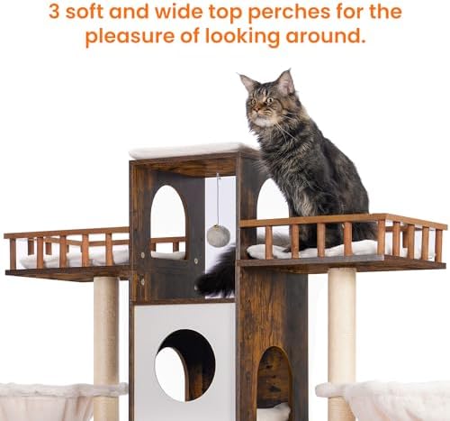 Heybly Cat Tree with Litter Box Enclosure - Image 5