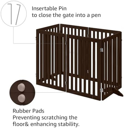unipaws 120" Extra Wide Pet Gate and Pet Playpen Combination - Image 5