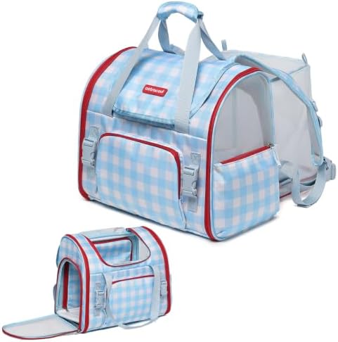 Pet Backpack Carrier for Small Dogs Medium Cats, Breathable and Collapsible by ioviewforpet