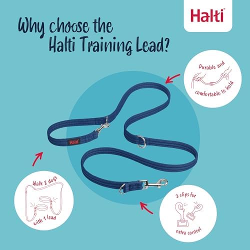 Halti Training Dog Leash | Size S, Cobalt Blue | 2m Length - Image 3
