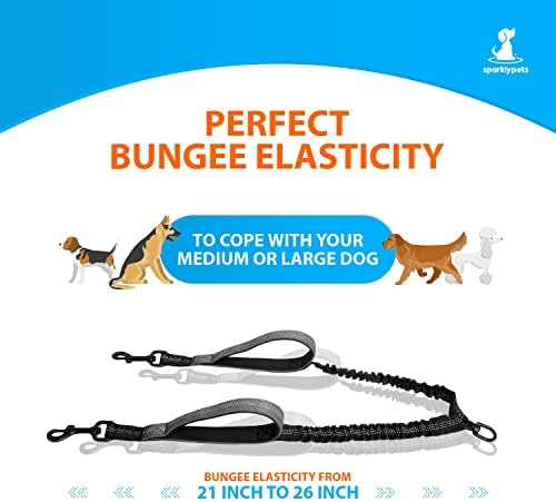 SparklyPets Hands Free Dual Dog Leash, Medium & Large - Image 6