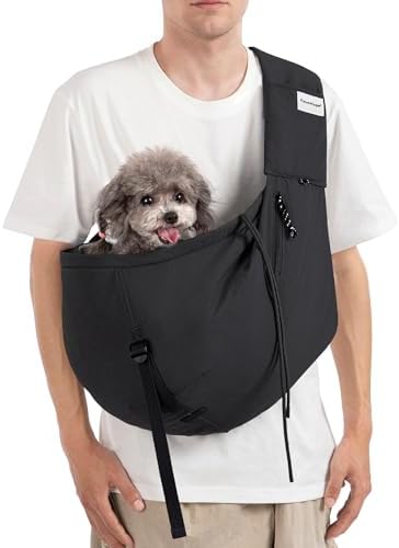 Dog Sling Carrier for Small Dogs & Cats, Pet Carrier Sling Bag by safestylishside-by-side