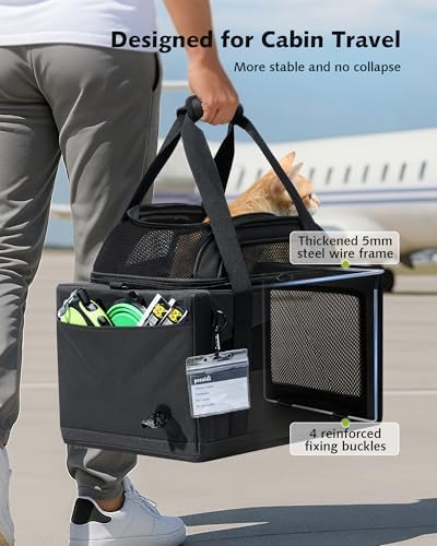 Pecute Top Expandable Airline Approved Pet Carrier - Image 7
