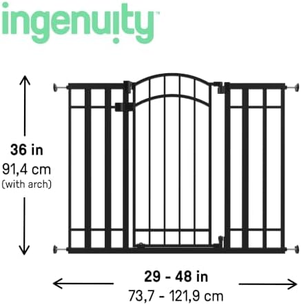 Ingenuity Multi-Use Decorative Extra Tall Walk-Thru Baby Gate, Fits Openings - Image 6