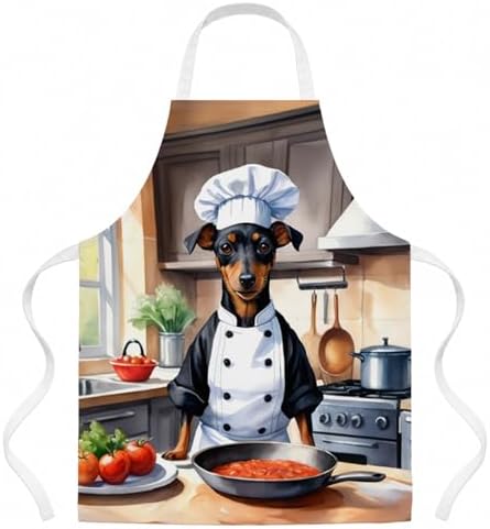 Caroline's Treasures Manchester Terrier The Chef Apron Cooking Kitchen Server by CarolinesTreasures