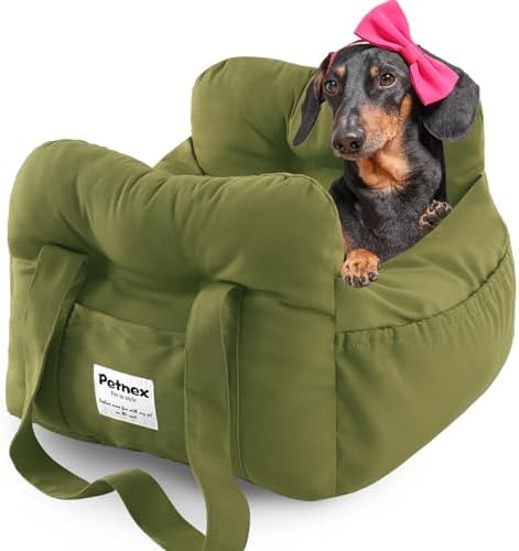 Dog Car Seat for Small Dogs, Portable Puppy Car Seat of Easy Installation by Petnex