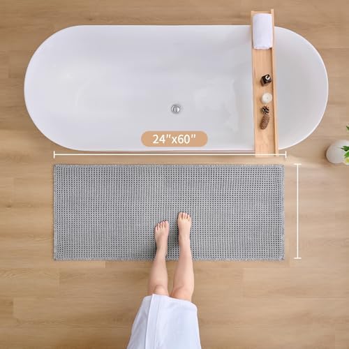 ILANGO Upgraded Waffle Bath Rug 24x60, Super Absorbent Non Slip Bath Mat - Image 2