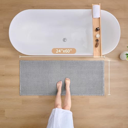 ILANGO Upgraded Waffle Bath Rug 24x60, Super Absorbent Non Slip Bath Mat - Image 2
