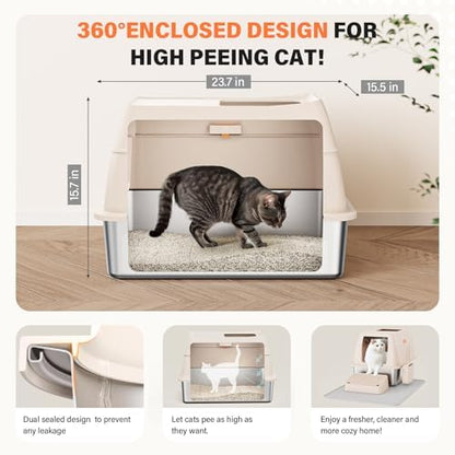 XL Stainless Steel Litter Box - Image 4