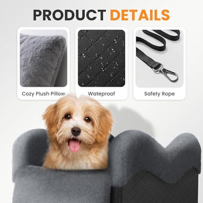 Center Console Dog Car Seat for Small Dogs Under 11lbs - Image 6