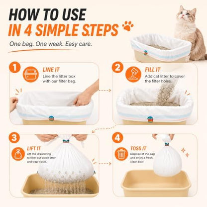 Sifting Litter Box Liners, 37 x 18 In - Image 7
