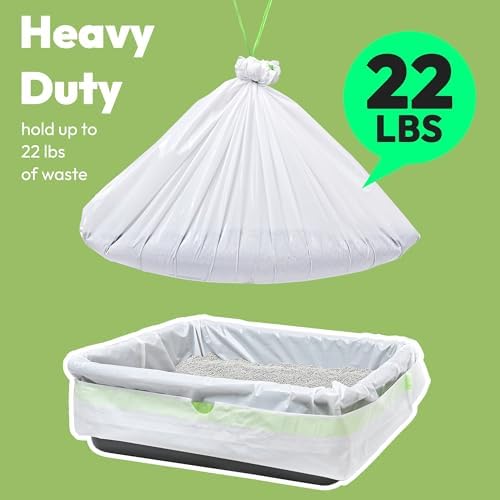 30 Pack Litter Box Liners, Large Drawstring Cat Litter Bags - Image 4