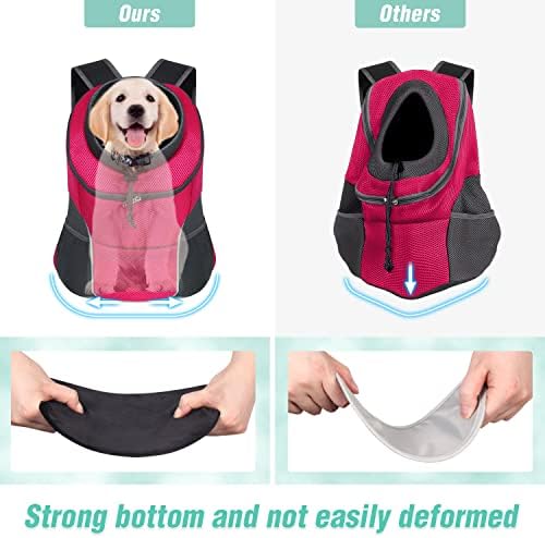 YUDODO Dog Front Carrier Backpack, Adjustable Breathable Dog Backpack - Image 7
