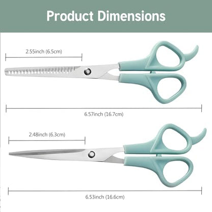 Hair Cutting Scissors and Thinning Shears, 2 Pack 6 inch Professional Stainless - Image 3