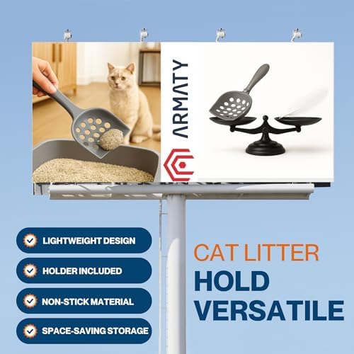 Small cat Litter Scooper with Holder: Perfect - Image 4
