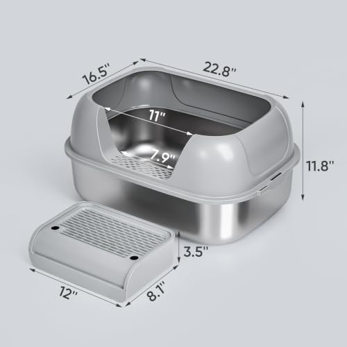 Stainless Steel Sifting Litter Box - Image 2